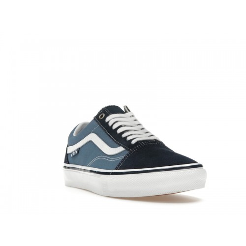 Vans Skate Old Skool Navy White - мужская сетка размеров