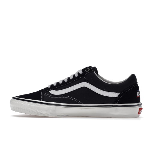 Кроссы Vans Old Skool Palace Black White - мужская сетка размеров