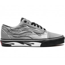 Кроссовки Vans Old Skool A$AP Worldwide Silver Reflective Flames