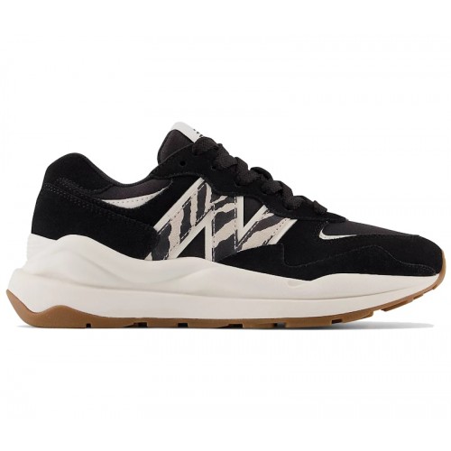 Кроссы New Balance 57/40 Black Zebra Print (W) - женская сетка размеров