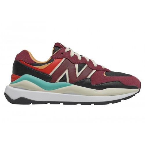Кроссы New Balance 57/40 Classic Burgundy (W) - женская сетка размеров