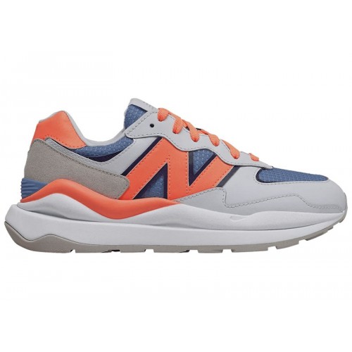 Кроссы New Balance 57/40 White Orange Stellar Blue (W) - женская сетка размеров