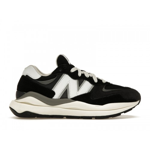 Кроссы New Balance 57/40 Black Sea Salt White (W) - женская сетка размеров