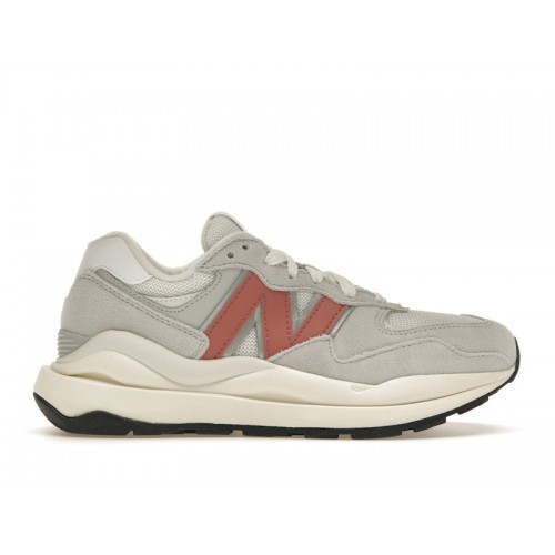 Кроссы New Balance 57/40 Light Aluminium Mineral Red White (W) - женская сетка размеров