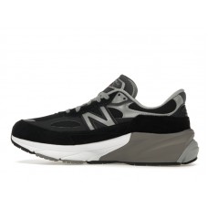 Женские кроссовки New Balance 990v6 MiUSA Black Grey White (W)