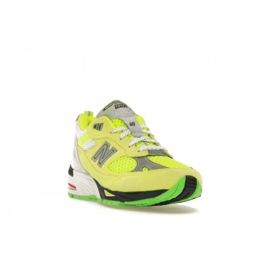 Кроссы New Balance 991 MiUK Aries Lime (W) - женская сетка размеров