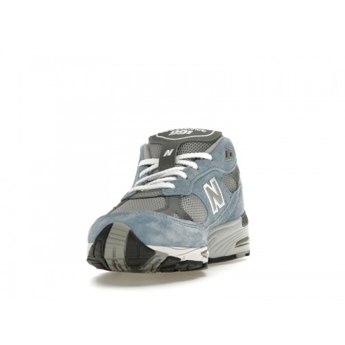 Кроссы New Balance 991 MiUK Dusty Blue Smoked Pearl (W) - женская сетка размеров