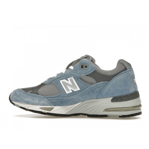 Кроссы New Balance 991 MiUK Dusty Blue Smoked Pearl (W) - женская сетка размеров