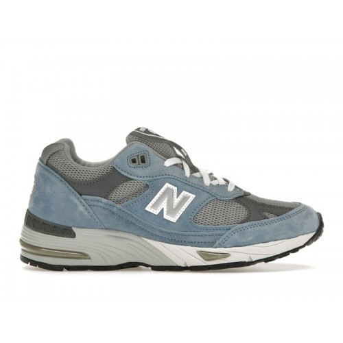 Кроссы New Balance 991 MiUK Dusty Blue Smoked Pearl (W) - женская сетка размеров