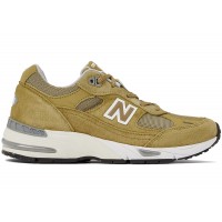 Женские кроссовки New Balance 991 MiUK Green Moss Cloud Cream (W)