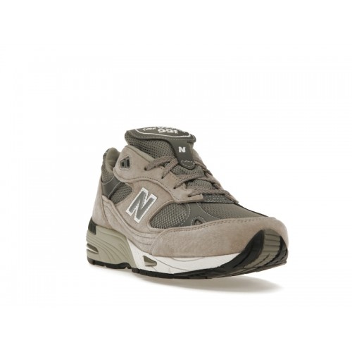 Кроссы New Balance 991 MiUK Grey (W) - женская сетка размеров