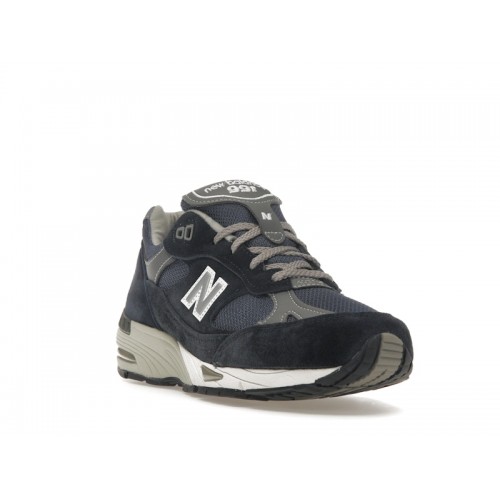 Кроссы New Balance 991 MiUK Navy (W) - женская сетка размеров