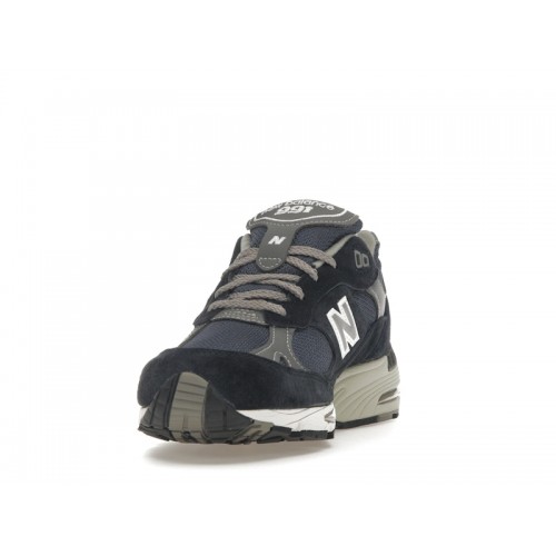 Кроссы New Balance 991 MiUK Navy (W) - женская сетка размеров