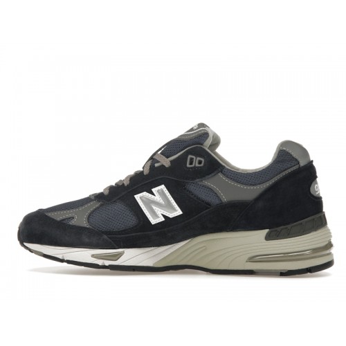 Кроссы New Balance 991 MiUK Navy (W) - женская сетка размеров