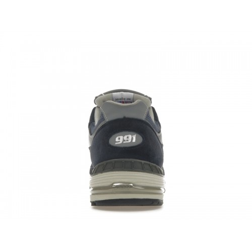 Кроссы New Balance 991 MiUK Navy (W) - женская сетка размеров