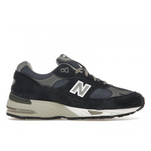 Кроссы New Balance 991 MiUK Navy (W) - женская сетка размеров