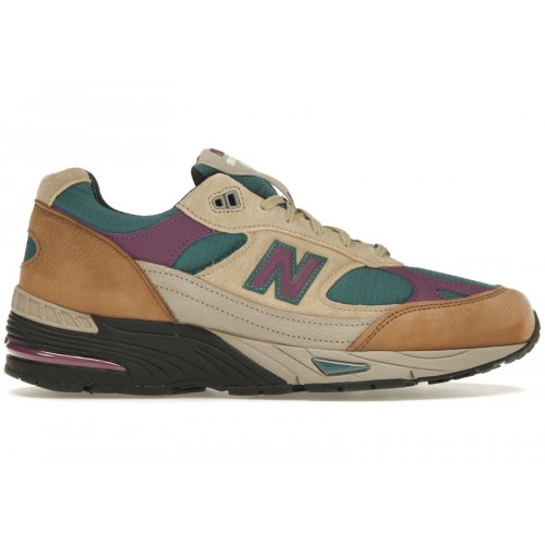 Кроссы New Balance 991 MiUK Palace Teal (W) - женская сетка размеров