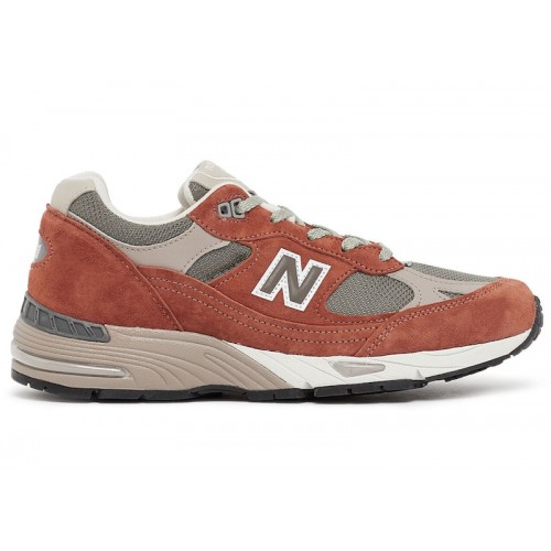 Кроссы New Balance 991 MiUK Sequoia (W) - женская сетка размеров