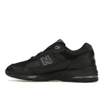Женские кроссовки New Balance 991 Leather Black Grey (W)