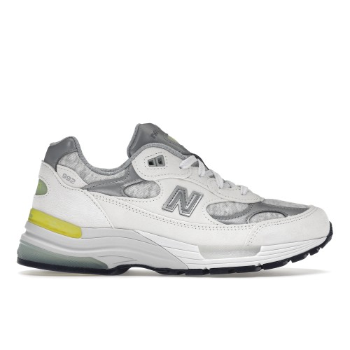 Кроссы New Balance 992 MiUSA White Cyclone (W) - женская сетка размеров