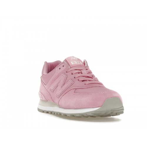 Кроссы New Balance 574 Pink Rabbit (W) - женская сетка размеров