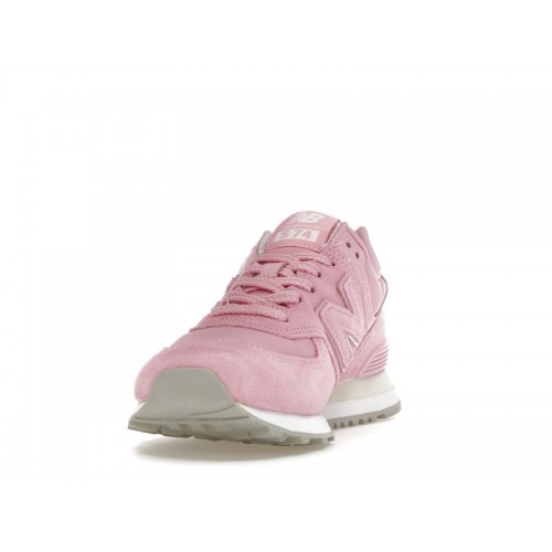 Кроссы New Balance 574 Pink Rabbit (W) - женская сетка размеров