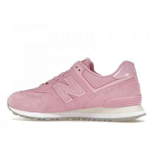 Кроссы New Balance 574 Pink Rabbit (W) - женская сетка размеров