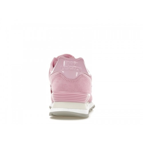Кроссы New Balance 574 Pink Rabbit (W) - женская сетка размеров
