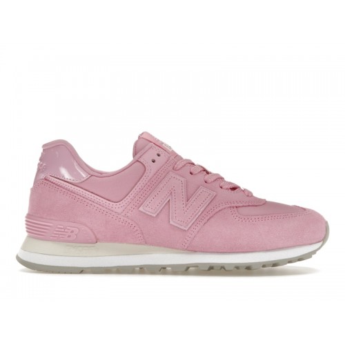 Кроссы New Balance 574 Pink Rabbit (W) - женская сетка размеров