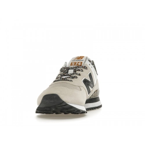 Кроссы New Balance 574 Leopard Print Grey Black (W) - женская сетка размеров