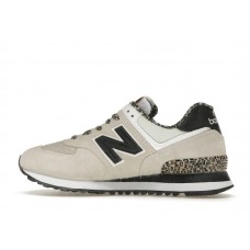 Женские кроссовки New Balance 574 Leopard Print Grey Black (W)