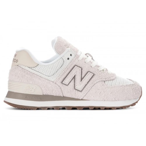 New Balance Wmns 574 Sea Salt Hairy Suede - женская сетка размеров