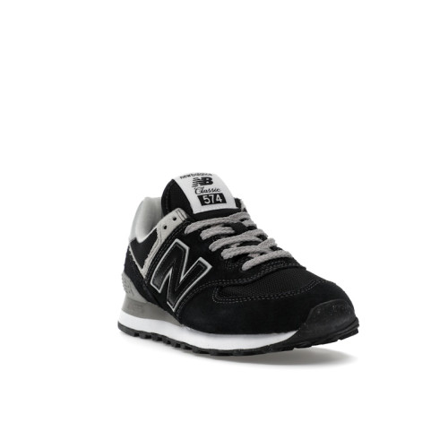 New Balance 574 Black Grey (W) - женская сетка размеров