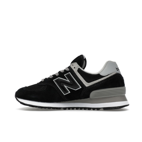 New Balance 574 Black Grey (W) - женская сетка размеров