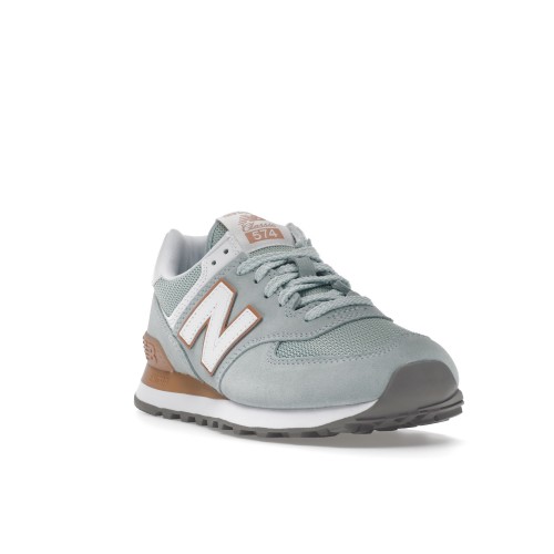 Женские кроссовки New Balance 574 Mint Orange (W)