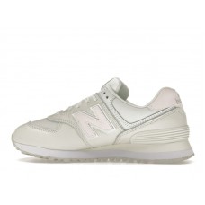 Женские New Balance 574 Cream Leather Pink (W)