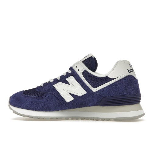 Кроссы New Balance 574 Blue White (W) - женская сетка размеров