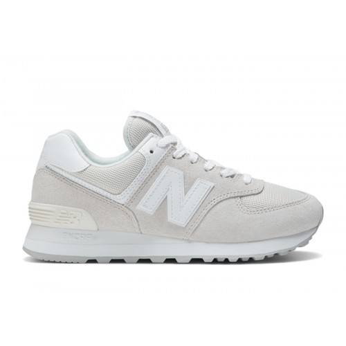 Кроссы New Balance 574 White (W) - женская сетка размеров