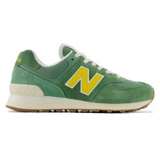 Женские кроссовки New Balance 574 Mallard Green Yellow (W)