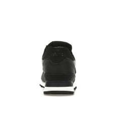 Женские кроссовки New Balance 574 Black Leather White Midsole (W)