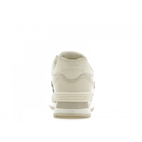 Кроссы New Balance 574 Triple Cream Leather (W) - женская сетка размеров