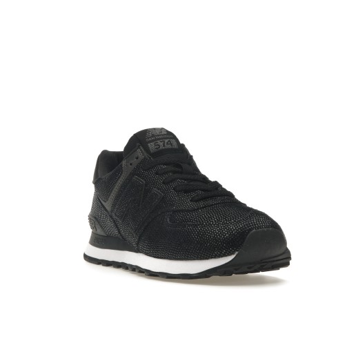 Кроссы New Balance 574 Snakeskin Black (W) - женская сетка размеров