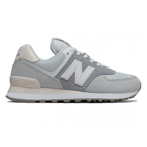 Кроссы New Balance 574 Light Slate (W) - женская сетка размеров