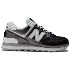 Женские кроссовки New Balance 574v2 Black Metallic White (W)