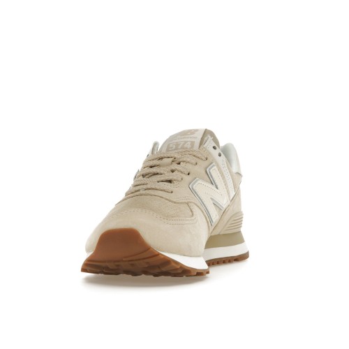 Кроссы New Balance 574 Sandstone (W) - женская сетка размеров