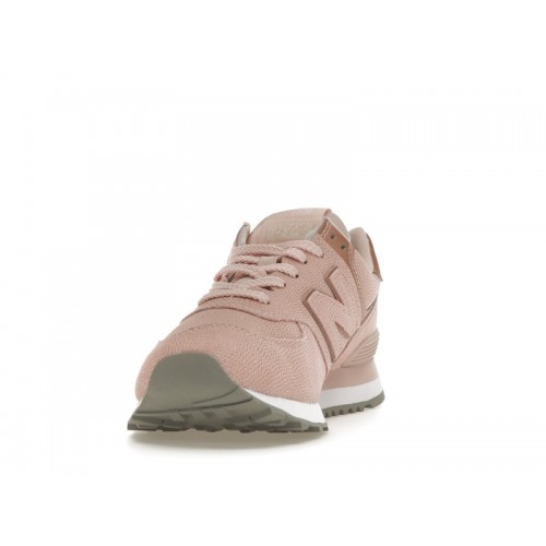 Кроссы New Balance 574 Snakeskin Pink (W) - женская сетка размеров