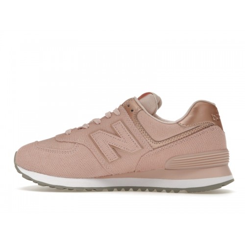 Кроссы New Balance 574 Snakeskin Pink (W) - женская сетка размеров