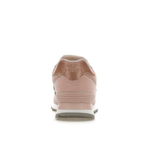 Кроссы New Balance 574 Snakeskin Pink (W) - женская сетка размеров