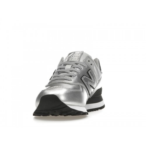 Кроссы New Balance 574 Silver (W) - женская сетка размеров