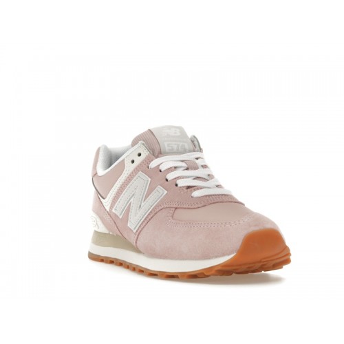 Кроссы New Balance 574 Ligt Pink Angora (W) - женская сетка размеров